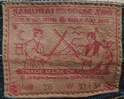 Jacron Samurai jeans.