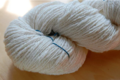 Exemple de coton uneven yarn.
